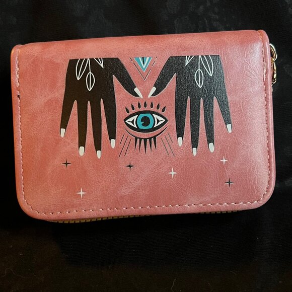 Evil Eye and Hands of Protection Pink Wallet - Picture 5 of 9